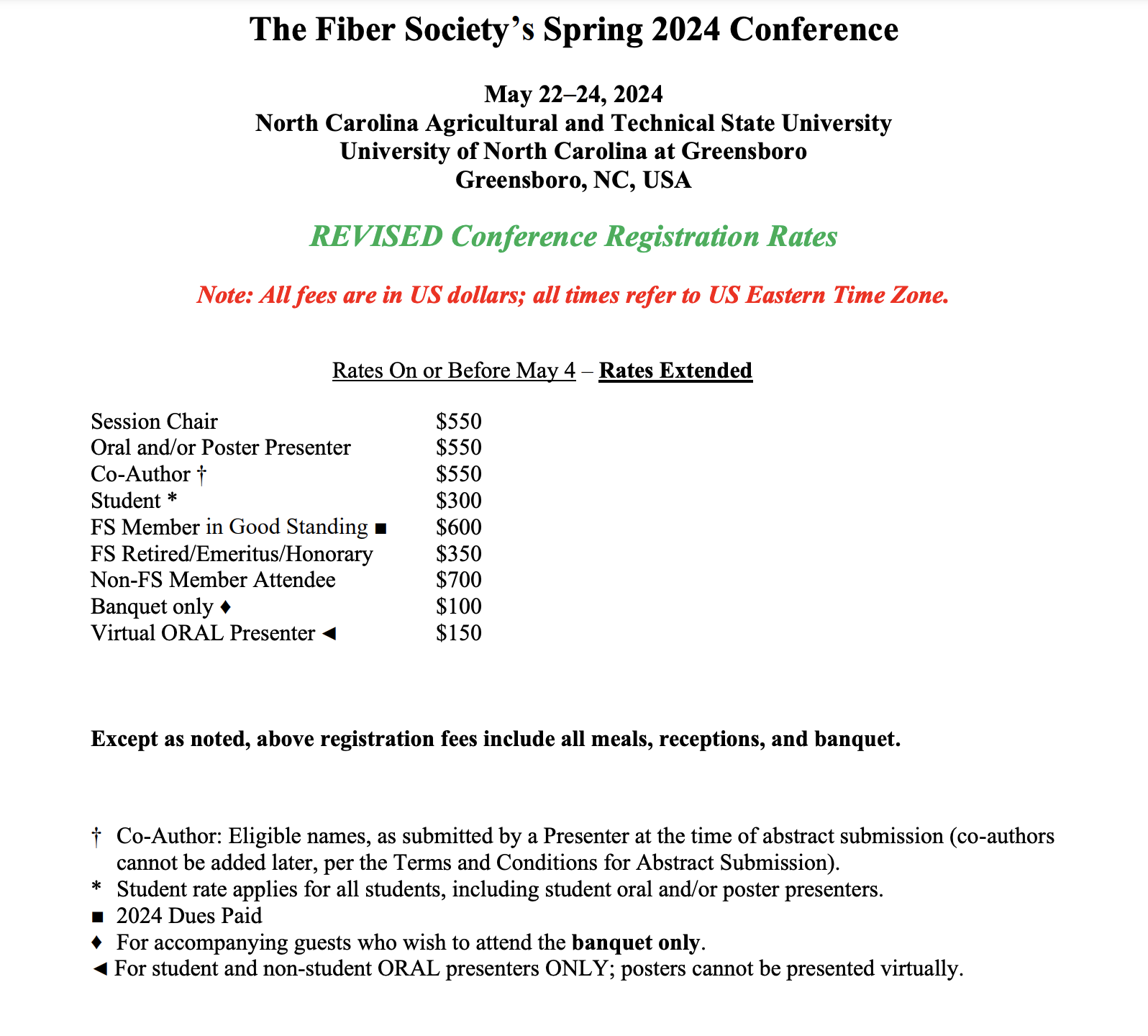 Spring 2024 Fibers Society Call for Papers